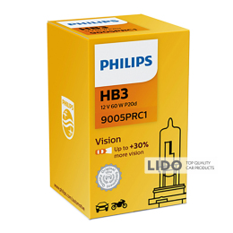 Галогеновая лампа Philips HB3 12V 65W P20d Vision (+30% more light)