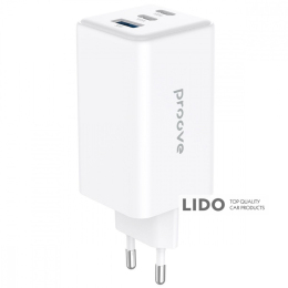 Мережевий зарядний пристрій Proove Pocket GaN Max 100W (2Type-C + USB) білий