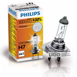 Галогеновая лампа Philips H7 12V 55W PX26d Premium (30% больше света)