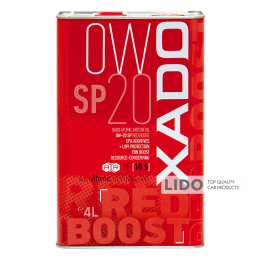 Моторное масло Xado Atomic Oil Red Boost 0W-20 4л