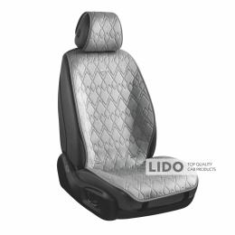 Комплект преміум накидок для сидінь CarLife Racer, grey