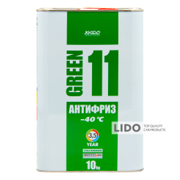 Антифриз Xado Antifreeze Green G11 -40⁰С зелений готовий 10кг