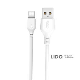 Кабель XO USB to Type-C 2,1А 1м білий
