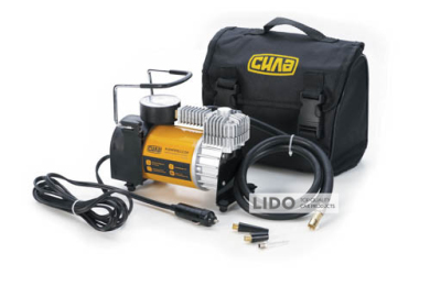 Компрессор автомобильный Сила 10Атм 37л/мин 15А однопоршневой