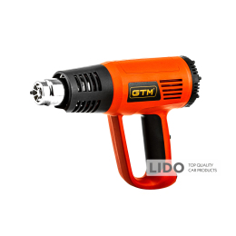 Фен будівельний GTM HG2000E 2000Вт 80-600С 300/500л/хв
