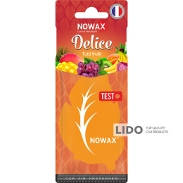 Ароматизатор повітря целюлозний Nowax серія Delice - Tutti Frutti