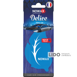 Ароматизатор повітря целюлозний Nowax серія Delice - New Car