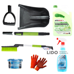 Зимовий догляд за авто з лопатою