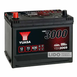 Акумулятор Yuasa 12V 72Ah SMF Battery Japan YBX3069 (1) [+ -]