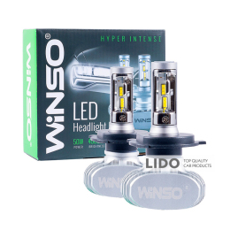 LED автолампа Winso H4 12/24V 6000К 4000Lm 50W CSP Cree Chip 19х19, 2шт