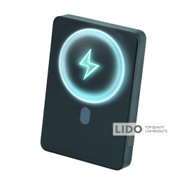 Повербанк (Power Bank) Brevia ePower 10000mAh MagSafe SuperSlim PD20W, Qі15W LCD чорний