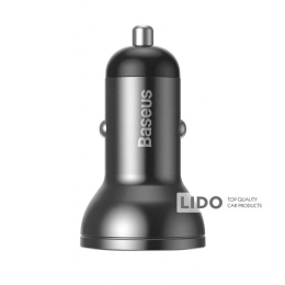Автомобильное зарядное устройство для Baseus USB 4.8A Car Charger 24W темно-серый