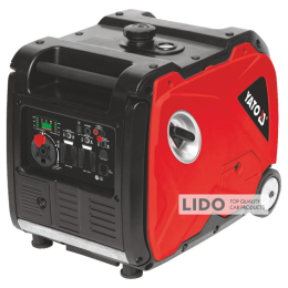 Генератор YaTo бензиновий інверторний 3.8 кВт 230В (AC) і 12 В 8,3А (DC)  8.5 л