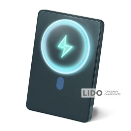 Повербанк (Power Bank) Brevia ePower 5000mAh MagSafe SuperSlim PD20W, Qі15W LCD чорний