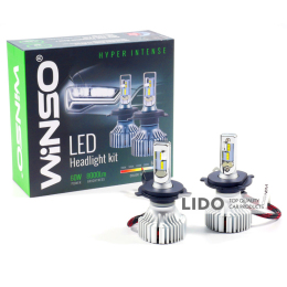 LED автолампа Winso H4 12/24V 60W 8000Lm 6500К ZES Chip