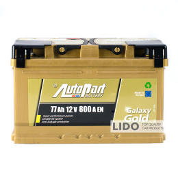 Аккумулятор Autopart Galaxy Gold 77 Ah/12V sb Ca-Ca [- +]