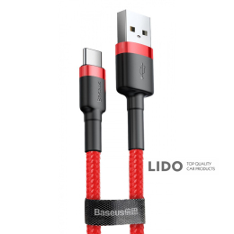 Кабель Baseus Cafule Type-C Cable 2A (3m) червоний