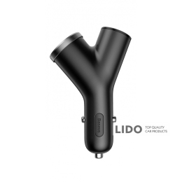Автомобільний Зарядний Пристрій Baseus Y-Type USB + Cigarette Lighter Extended 3.4A 2USB чорний