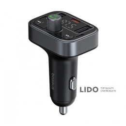 Автомобільний зарядний пристрій Baseus FM Launcher S-09 Pro 35W (PD+QC3.0) Type-C+2USB чорний