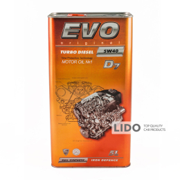 Моторное масло Evo Turbo Diesel D7 5w-40 CF 5л