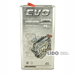 Моторное масло Evo Turbo Diesel D5 10w-40 CF 5L