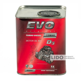 Моторне масло Evo Turbo Diesel D3 15w-40 CF 1л