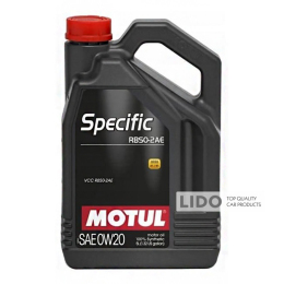 Моторное масло Motul Specific RBS0-2AE 0W-20, 5л