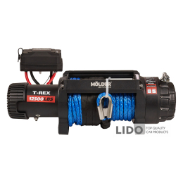 Лебідка MOLDER T-REX 12500lbs (6.0hp/4.4kw; 262) синтетичний трос