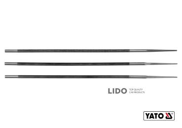 Напильники для заточки звеньев отрезных цепей YATO Ø4 x 250 мм 3 шт арт.YT-85025