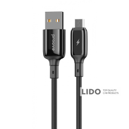 Кабель Proove Flex Metal USB to Micro USB 2.4A (1m) чорний