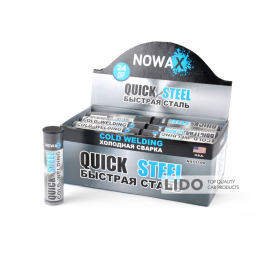 Клей (холодная сварка) Nowax Quick Steel темно-серый, 57г