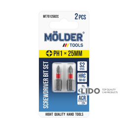 Набор бит Molder PH1x25мм 2шт (цветная маркировка)