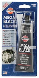 Versachem VC MEGA BLACK SILICONE O.E.M. герметик чорний для ремонту двигунів, 85г