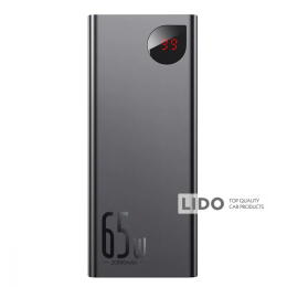 Портативная Батарея Baseus Adaman Metal Digital Display 65W (QC3.0 PD3.0) 20000mAh черная