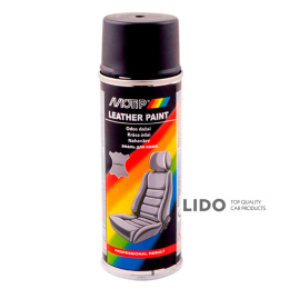 Краска для кожи и винила Motip Leather & Vinyl Paint черная аэрозоль, 200мл
