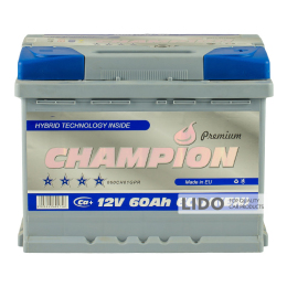 Акумулятор Champion Premium 60 Ah/12V [- +]
