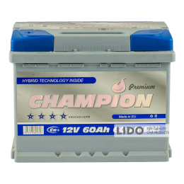 Аккумулятор Champion Premium 60 Ah/12V [+ -]