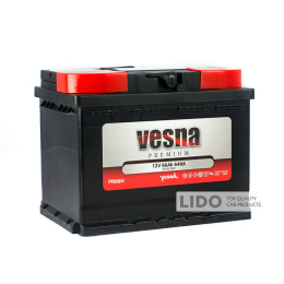 Акумулятор Vesna Premium 66 Ah/12V [- +]