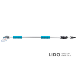 Ручка для щетки металлическая Bi-Plast телескопическая, 100-170см