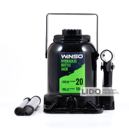 Домкрат гидравлический бутылочный Winso 20т 185-345мм