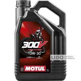 Моторное масло Motul 300V 4T Factory Line Off Road 10W30 4л 112537