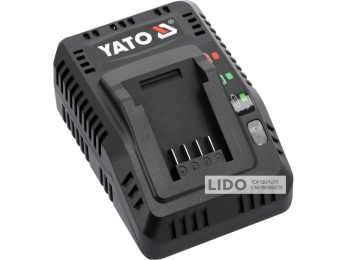 Зарядное устройство YATO для аккумуляторов Li-Ion 18 В, 2,2А от сети 230 B