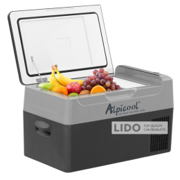 Компресорний автохолодильник Alpicool G22 (22 літри), Охолодження -20°C, Живлення 12, 24, 220В