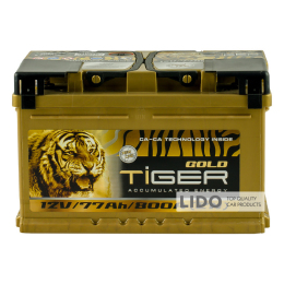 Акумулятор Tiger 77 Аh/12V Gold [- +]
