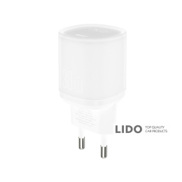 Мережевий зарядний пристрій XO L150 30W Single USB-C білий