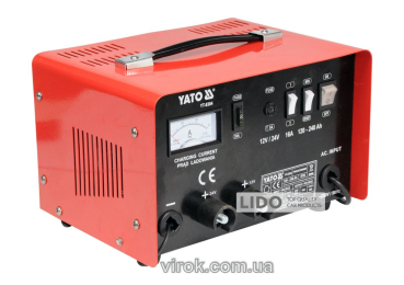 Зарядний прилад YATO 12/24V, 16А, 240Ah