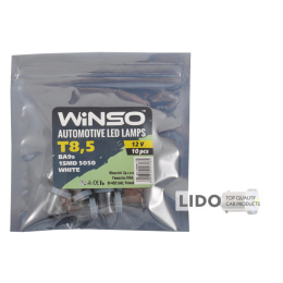 LED автолампа Winso 12V SMD T8.5 BA9s