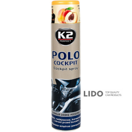 Полироль для панели K2 POLO COCKPIT, 600мл (персик)