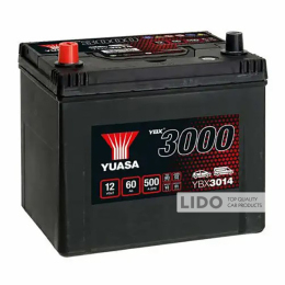 Аккумулятор  Yuasa 12V 60Ah SMF Battery Japan  YBX3014 (1) [+ -]