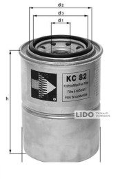 Фильтр топливный Mahle KC208